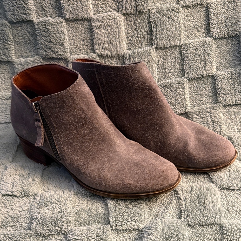 Lucky Brand Women's Suede Ankle Boots - Brown/Grey